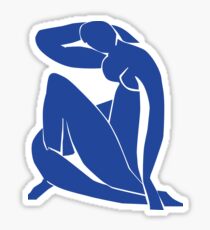 Pegatina Homenaje a Henri Matisse: Blue Nude II
