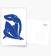 Homage to Henri Matisse: Blue Nude II Postcards