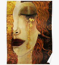 Goldene Tränen ... Jugendstil Kunst von Klimt Poster