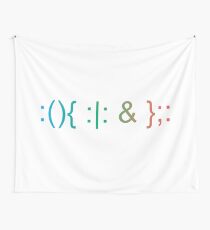 Fork Bomb... Old School Trouble Wall Tapestry