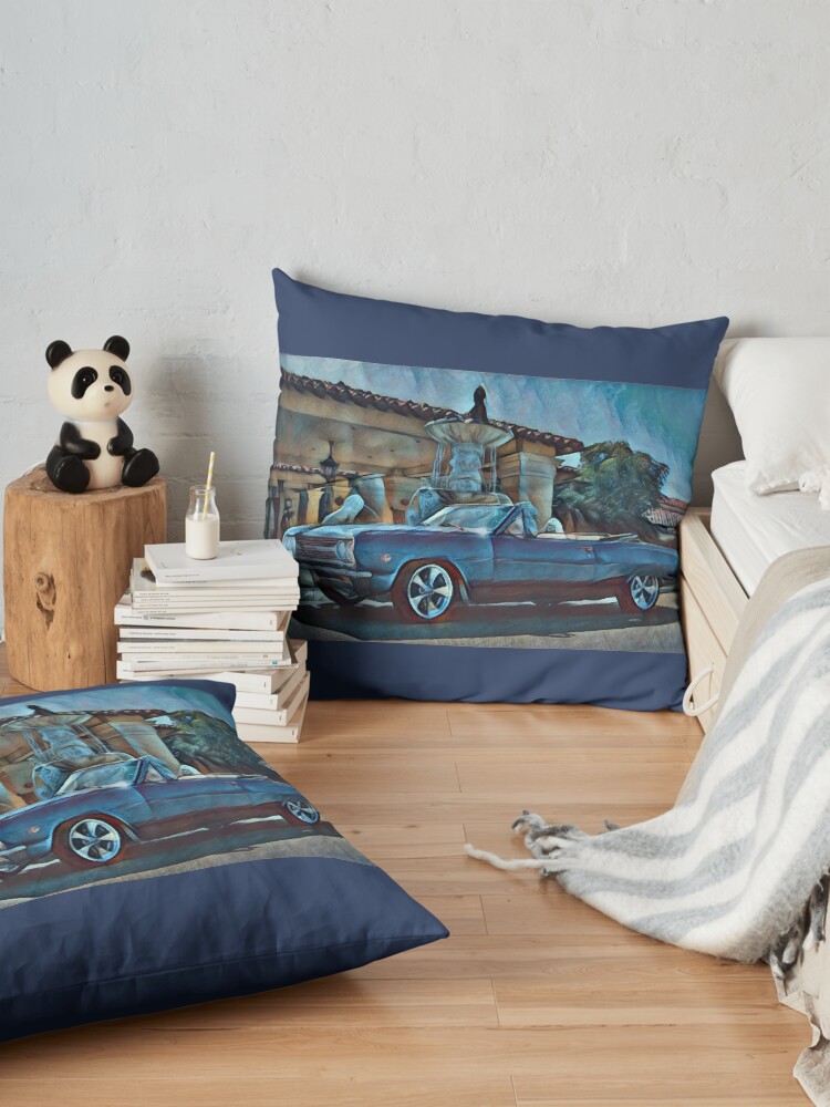 Alternate view of Classic Car Chevrolet Chevelle Convertible Floor Pillow
