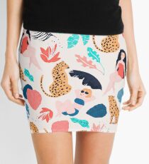 Tropical girls and Cheetah Mini Skirt