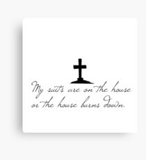 Peaky Blinder's Quote Canvas Print