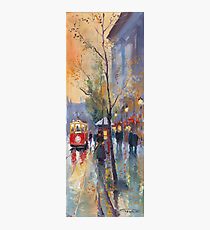 Prague Old Tram Vaclavske Square Photographic Print