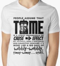 Wibbly-Wobbly Timey-Wimey...Stuff. Men's V-Neck T-Shirt