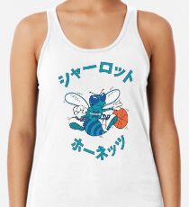 Japanese Charlotte Hornets Racerback Tank Top