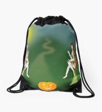 Pumpkin Women. Drawstring Bag