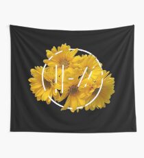 trench yellow flower Wall Tapestry