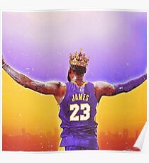 Lebron James L.A King Poster