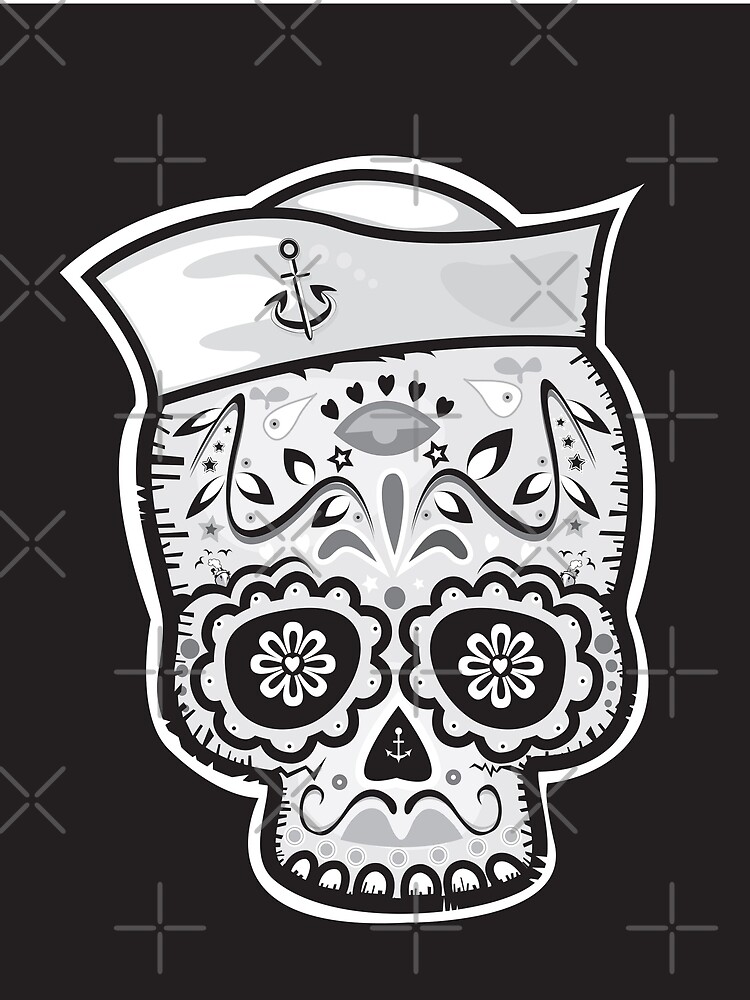 Marinero muerto sugar skull by mangulica
