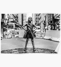 Póster Fearless Girl NYC