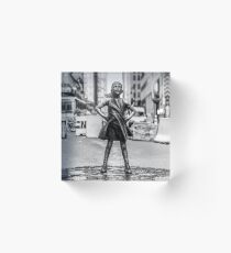 Fearless Girl NYC Acrylic Block