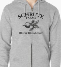 Schrute Farms - Bed and Breakfast - Logo - The Office Zipped Hoodie