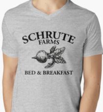 Schrute Farms - Bed and Breakfast - Logo - The Office Men's V-Neck T-Shirt