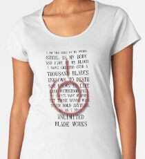 Fate Stay Night Unlimited Blade Works Archer And Shirou Quote With Command Seal Women's Premium T-Shirt