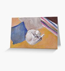 Golden kitty Greeting Card