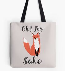 Funny Hilarious Sarcasm Pun Fox T Shirt Fox Lover Tote Bag