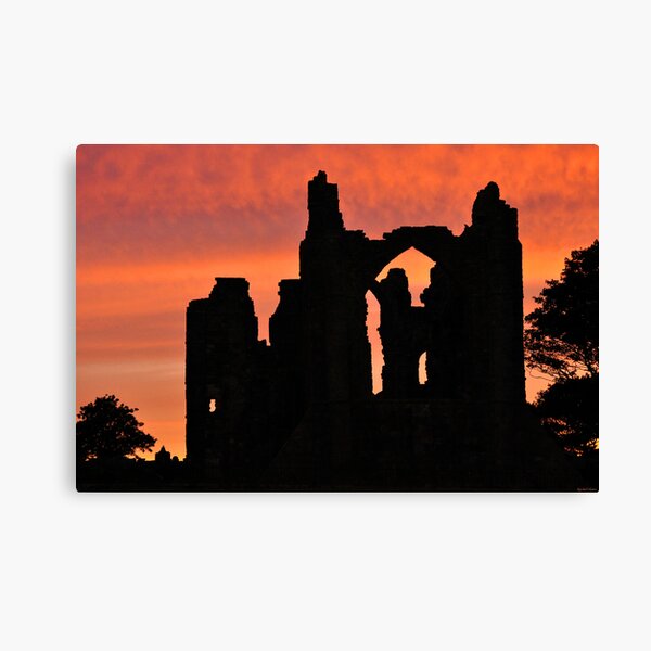 Lindisfarne Priory sunset Canvas Print