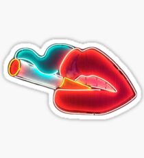 Neon Lips Sticker