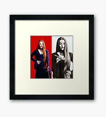 GA as Morticia Adams Framed Print