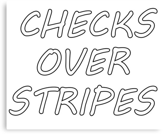 checks over stripes