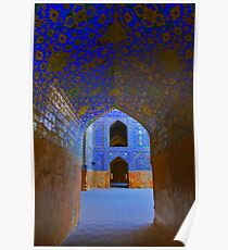 Corridors - Imam Mosque - Esfahan - Iran Poster