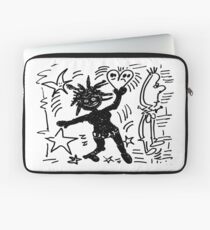 Glückliche Frau Zeichnung Laptoptasche