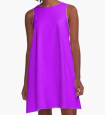 Solid Colour | Electric Purple | Neon purple 2 A-Line Dress
