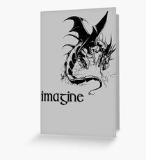 imagine dragon Greeting Card