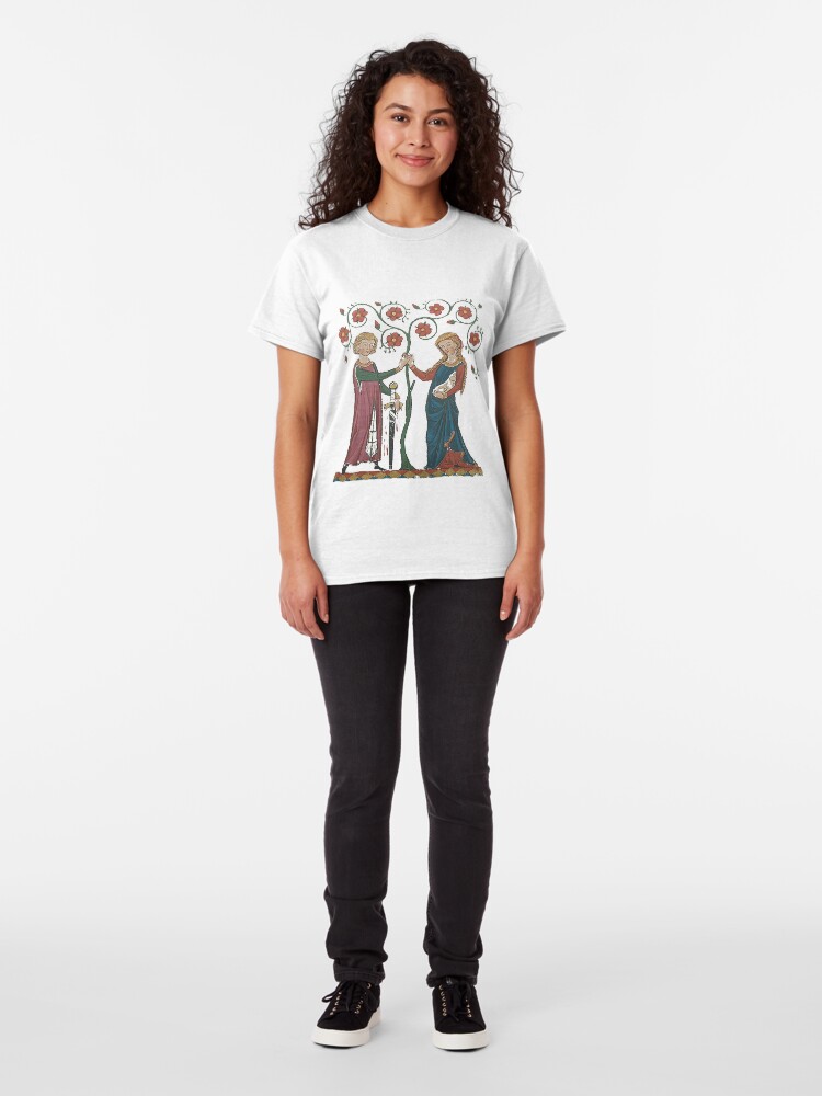 Alternate view of Medieval Couple, German circa 1250 Classic T-Shirt