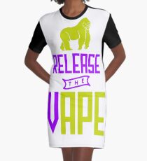 Release The Vape - Vape Vaping Gift Shirt Tee Graphic T-Shirt Dress