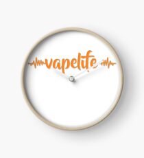 Vape Life Heartbeat - Vape Vaping Gift Shirt Tee Clock