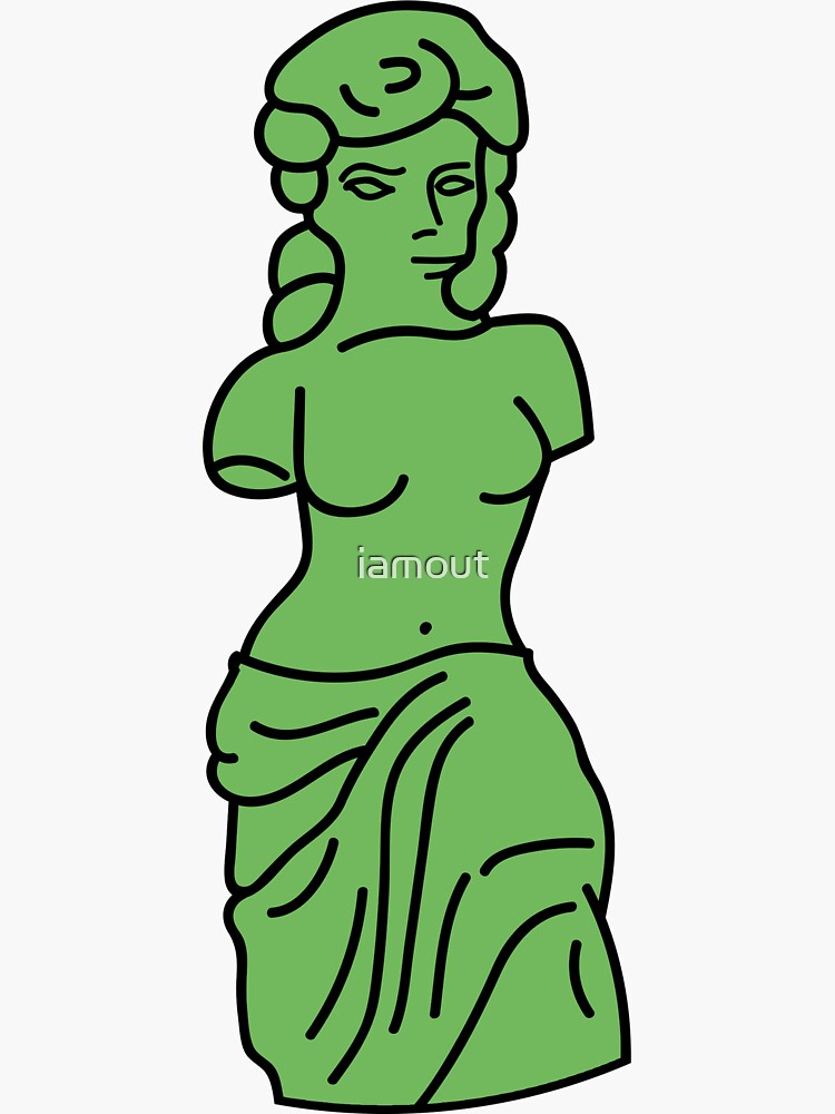 "Venus de milo" Sticker by iamout | Redbubble