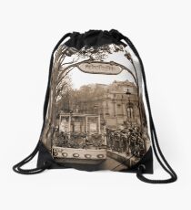 Metropolitain(2), Paris underground Drawstring Bag