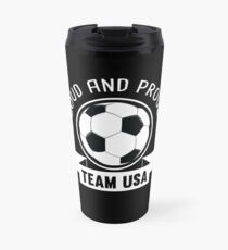 USA National Team Soccer Fan Shirt Travel Mug