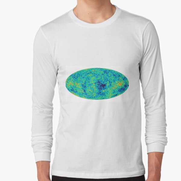 Cosmic microwave background. First detailed "baby picture" of the universe. #Cosmic, #microwave, #background, #First, #detailed, #baby, #picture, #universe Long Sleeve T-Shirt