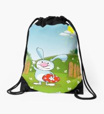 Easter card Drawstring Bag
