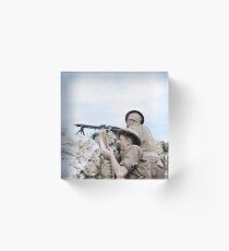 British soldiers in Tunisia, 27 April 1943 Acrylic Block
