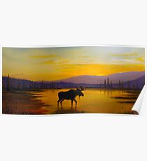 Golden Serenity Poster