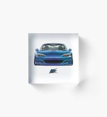 miata NB two tone blue Acrylic Block