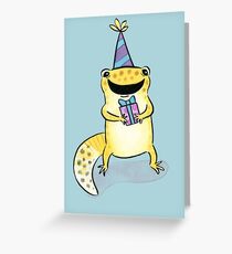 Leopard Gecko Geburtstag Grußkarte