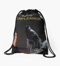 Scream with Humpback Whale Spanish Drawstring Bag