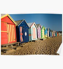 Brighton Bathing Boxes Poster