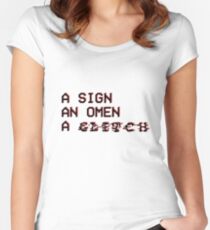 Stray Kids: A SIGN, AN OMEN, A GLITCH (Black) Women's Fitted Scoop T-Shirt