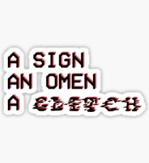 Stray Kids: A SIGN, AN OMEN, A GLITCH (Black) Sticker