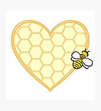 Honey Hearted Photographic Print