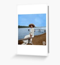 Grand Duchess Tatiana Nikolaevna of Russia in Finland - Colorized Greeting Card