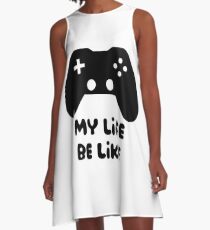 Vestido acampanado El juego es vida
