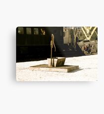 Cape May Shorelines Aged Water Pump Metal Print