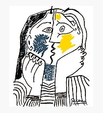 Pablo Picasso Kiss 1979 Artwork Reproduction For T Shirt, Framed Prints Photographic Print